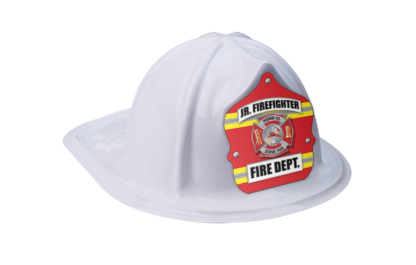 White Jr Firefighter Fire Helmets