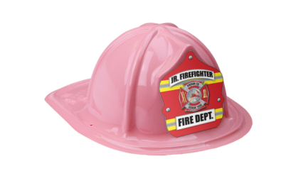 Pink Junior Firefighter Stripes Hat