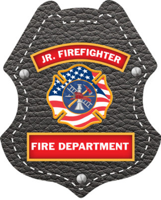 Custom Leather and Flag Shield Sticker Badge