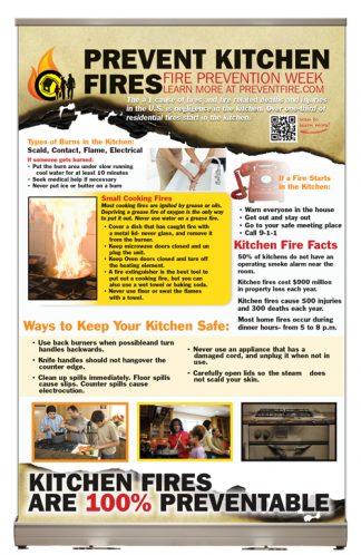"Prevent Kitchen Fires" Tabletop Display
