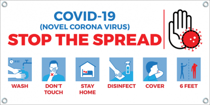 COVID-19: Stop the Spread Banner