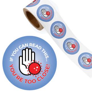 Social Distancing Stickers