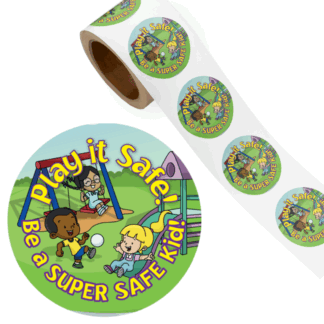 Play it Safe Be A Super Safe Kid Stickers