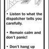 “Emergency? I’m 9-1-1 Ready!” Color Me Bookmark (back)