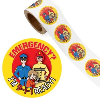 Kids Emergency 911 Stickers