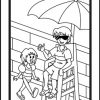 “Water Safety: Fun In The Sun For Everyone!” Color Me Bookmark