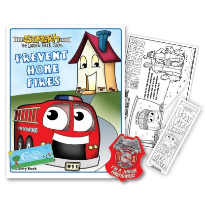 home fire prevention for kids activity package