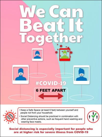 COVID-19: Social Distancing Poster (Adult)