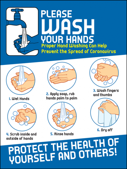 COVID-19: Hand Washing Poster (Adult)