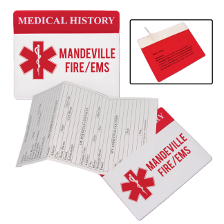 Custom Medical History Card & Organizer