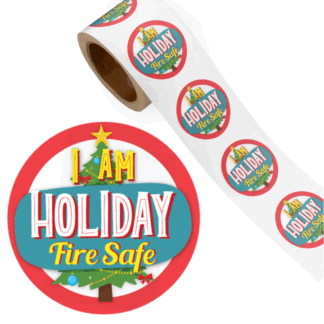 Holiday Fire Safety Stickers