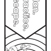 fire plan coloring bookmarks