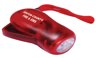 Custom LED Emergency Crank Flashlight