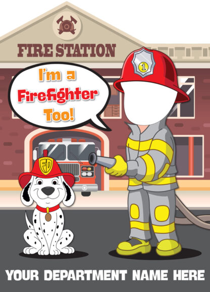 junior firefighter photo prop