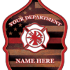 custom thin red line firefighter fire hats