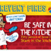 kitchen fire safety prevention yard signs