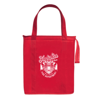 Custom Insulated Shopping Tote Bag for Fire Safety Giveaways