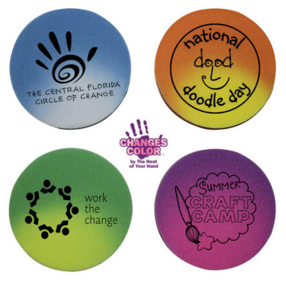 custom circle mood erasers