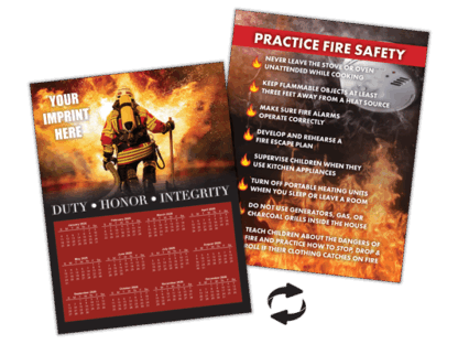 Custom Fire Safety Desk & Wall Calendars