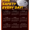 practice fire safety every day calendar magnets