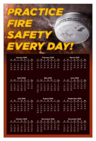 Fire Safety Calendar Magnets