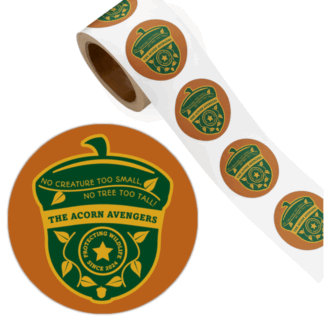 The Acorn Avengers Wildfire Prevention Stickers