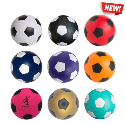 Custom Soccer Ball Squeezies Stress Relievers