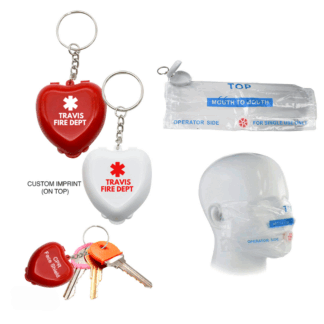 Custom CPR Mask Keychains