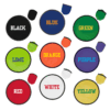 Assorted Colors Custom Fold Up Flying Discs