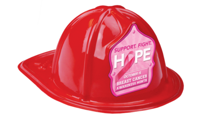 Red Breast Cancer Awareness Firefighter Hats