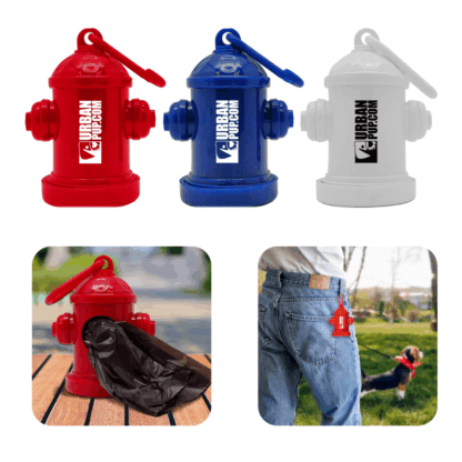 Custom Fire Hydrant Shaped Pet Waste Bag Dispensers