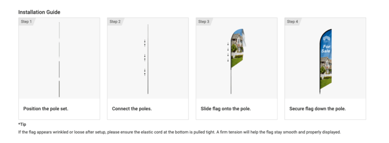 Custom Razor Sail Feather Flags for Events & Promotions