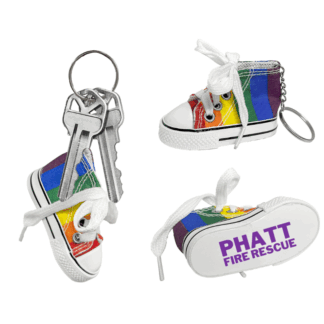 Custom Rainbow Sneaker Keychains