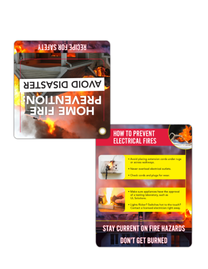 Home Electrical Fire Prevention Flip Tips