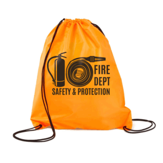 Custom Drawstring Backpacks and Sports Bags Fire Safety On the Go