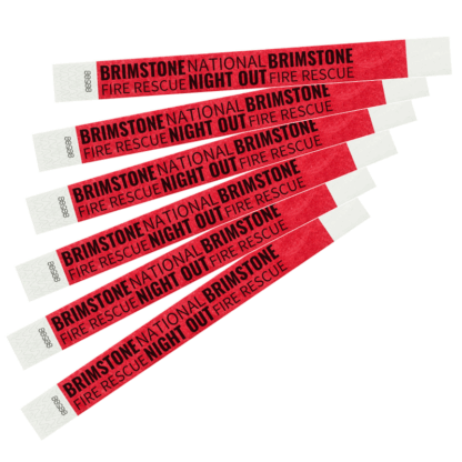 Custom Tyvek Wristbands for Fire Safety Events & Crowd Control