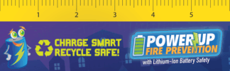Lithium Battery Safety Ruler Bookmarks