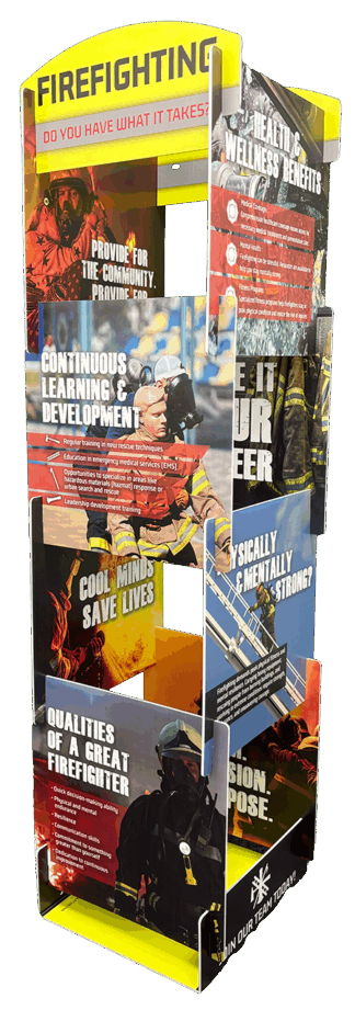 Fire Department Recruitment Info Tower Display