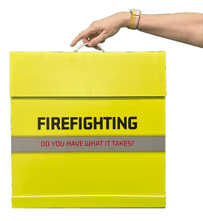 Fire Department Recruitment Travel Display Case