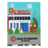 Kid's Reusable Fire Station Sticker Activity Books