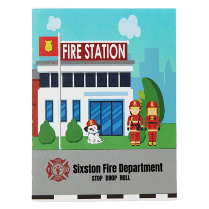 Kid's Reusable Fire Station Sticker Activity Books