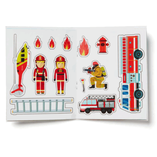 Fire Station Sticker Activity Books – Reusable Fun for Little Firefighters