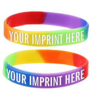 Custom Rainbow Wristbands