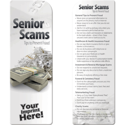 Senior Fraud Prevention Bookmarks