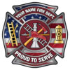 Patriotic Maltese Cross Wall Sign