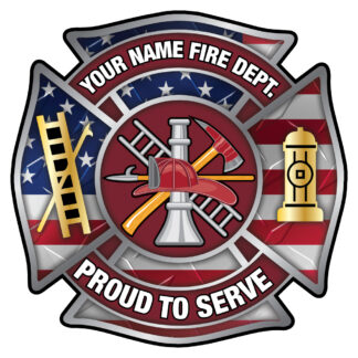 Patriotic Maltese Cross Wall Sign