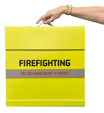 Fire Department Recruitment Travel Display Case