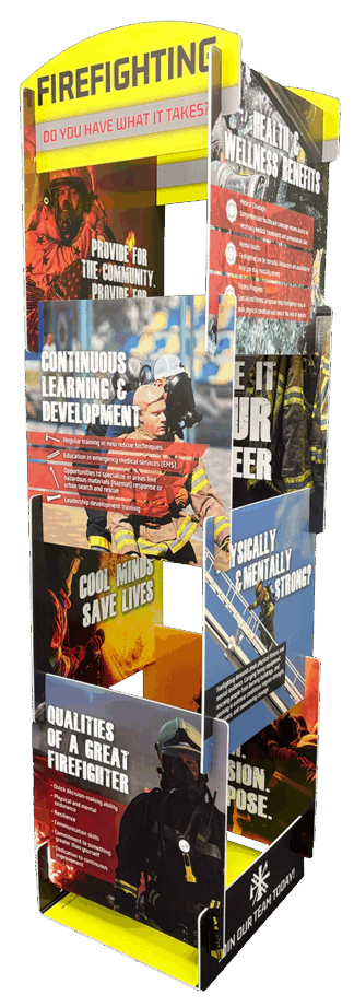 Fire Department Recruitment Info Tower Display