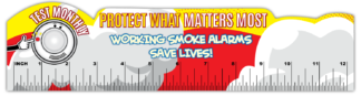 Smoke Alarms PVC Rulers
