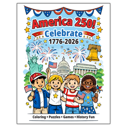 Celebrate America 250 Coloring Books for Kids